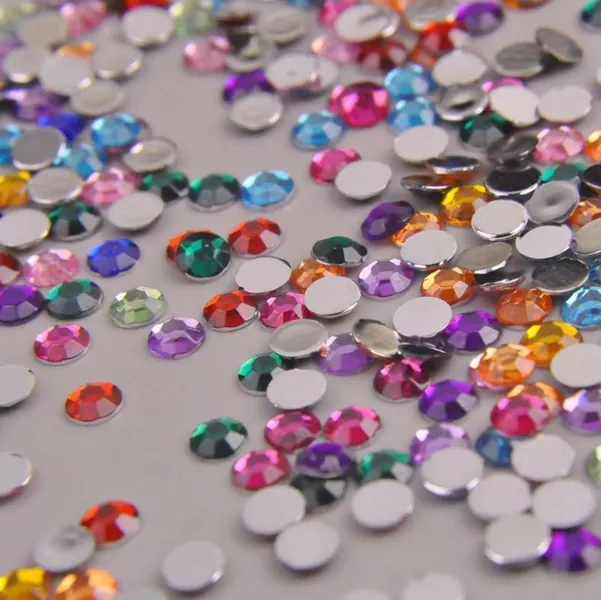 Bulk Mixed Colour Crystal Rhinestones Non-HotFix Assorted Flat Back Nail Art