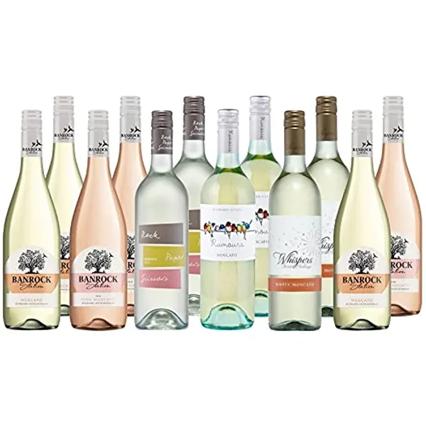 Australian Moscato Everyday Value Mixed Sweet White Wine Pack - 12 Bottles