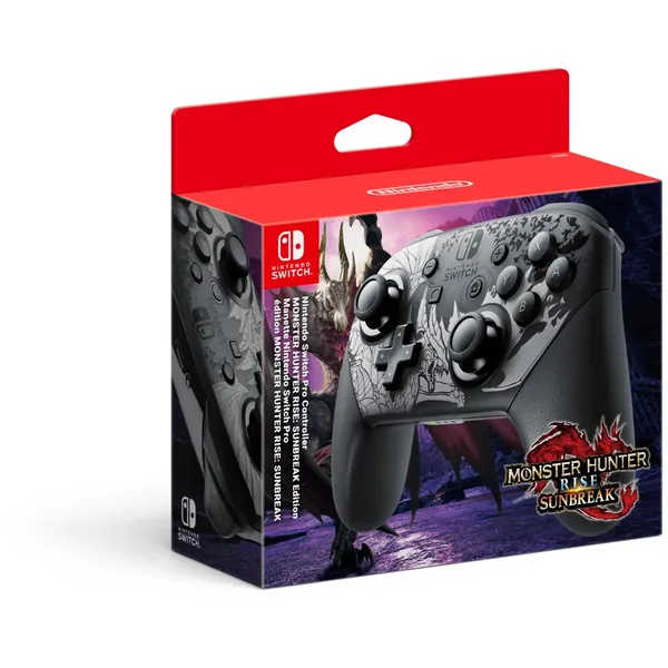 Nintendo Switch Pro Controller - Monster Hunter Rise: Sunbreak Edition