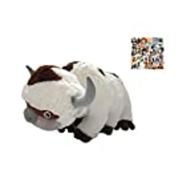 Premium appa plush toy Animal plushie anime pillow Large Size Cute Cows plush Doll Stuffed Animal Toy cow White Figures Christmas Birthday Gift for kids （19.6in/50cm）