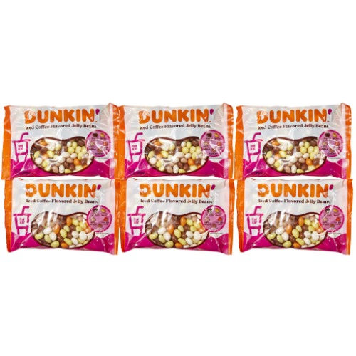 Dunkin' Iced Coffee Flavored Jelly Beans, Assorted Coffee Flavors, 13oz, 6 pack, Great snack for Kids Girls Boys Teens Adults Coffee Lovers, by Frankford Candy - 