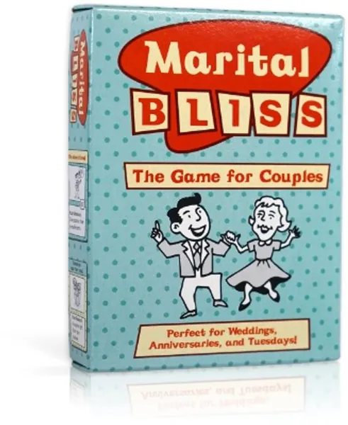 Marital Bliss: Couples Card Game feat. Secret Missions! Unique Gift Idea Turns Couples Date Night Into Date Week! - Romantic Gift for Wife, Husband, Newlyweds, Anniversary, Valentines, or Wedding