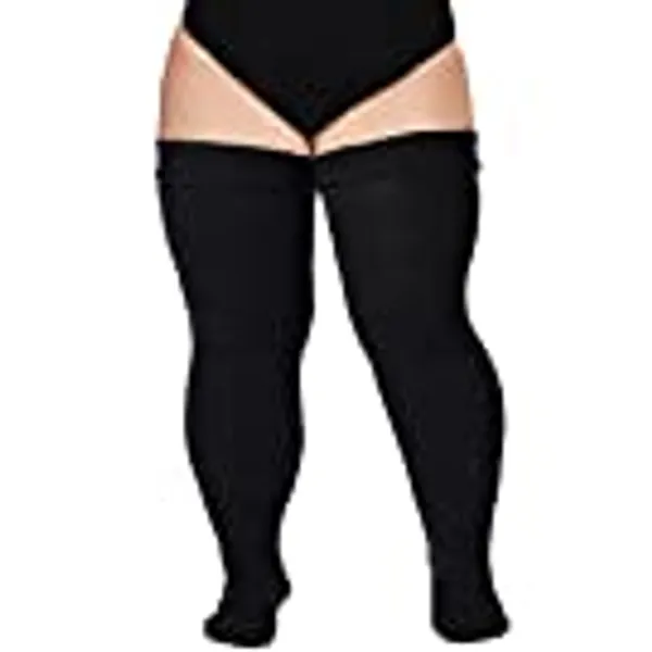 Plus Size Womens Thigh High Socks for Thick Thighs- Extra Long & Thick Over the Knee Stockings- Leg Warmer Boot Socks