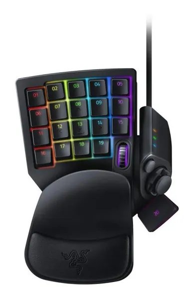 Razer Tartarus V2 - Gaming Keypad - Gamepad med mecha-membranknappar (32 programmerbara knappar, 8-vägs tumplatta, handledsstöd, hypershift, RGB-belysning) Svart