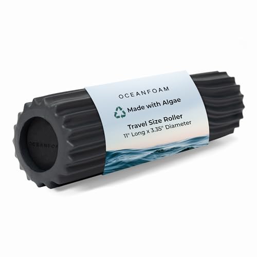 Oceanfoam Foam Roller - Travel Size- Charcoal