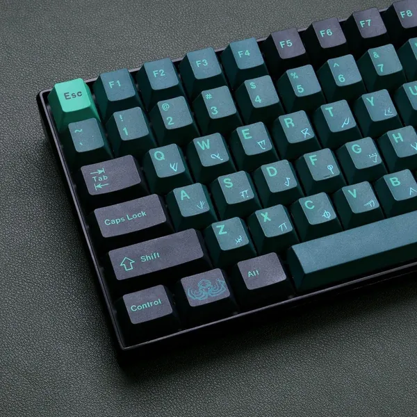 Terror Keycap Set, 129 Piece, PBT Dye Sublimation Key Caps, MX Switch Mechanical Keyboard Cherry Profile, Gaming Keycaps