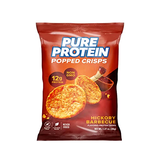 Pure Protein Popped Crisps, Hickory Barbecue, 12 Count