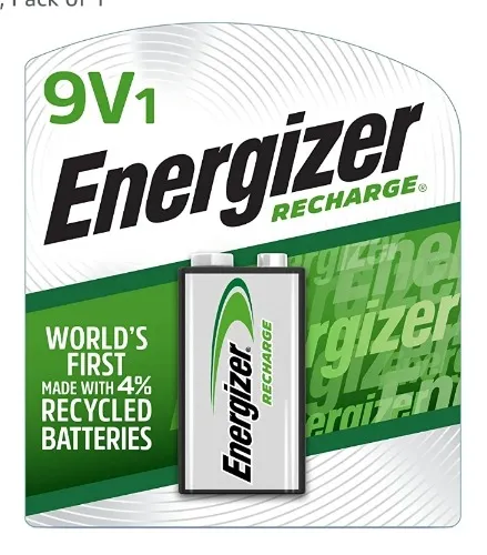Energizer 9V, Pre-Charged, Rechargeable 