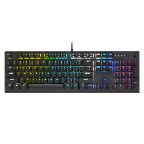 Corsair K60 RGB Pro Low Profile Mechanical Gaming Keyboard - CHERRY MX Low Profile SPEED Mechanical Keyswitches – Slim and Streamlined Durable Aluminum Frame - Customizable Per-Key RGB Backlighting