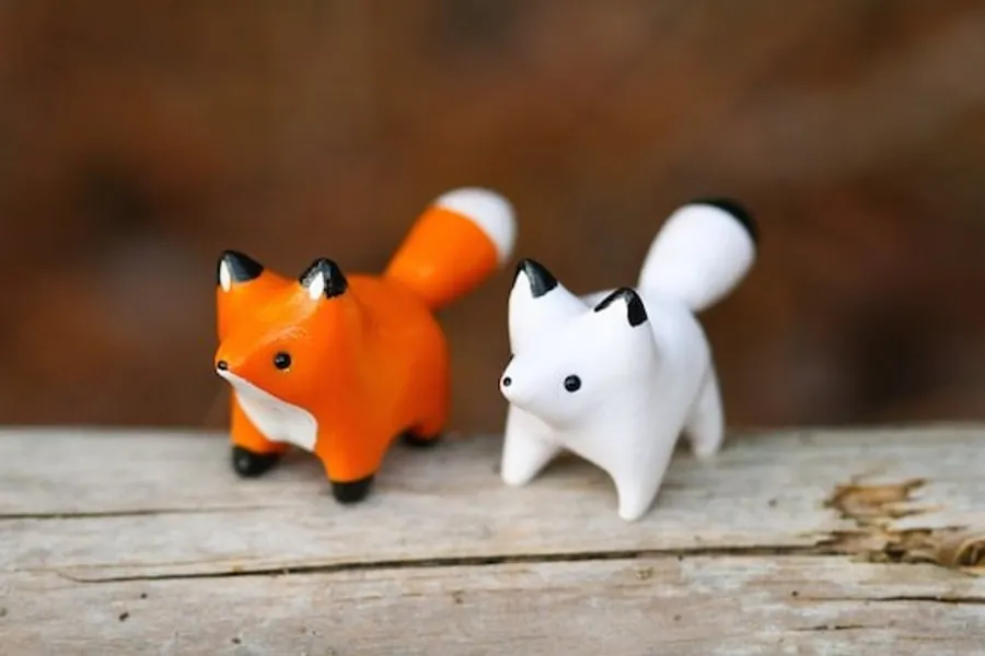 Made to Order Standing Fox Totem Red Fox Figure Arctic Fox | Etsy