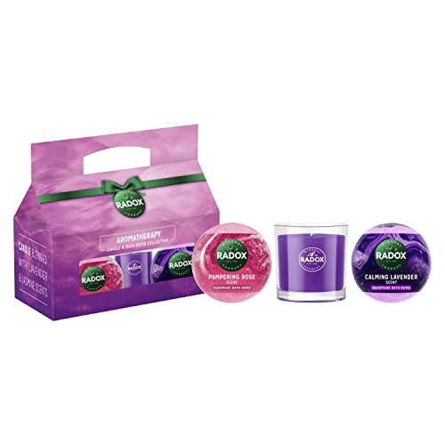 Radox Aromatherapy Candle & Bath Bomb Collection - 2022 Candle & Bath Bomb Gift Set