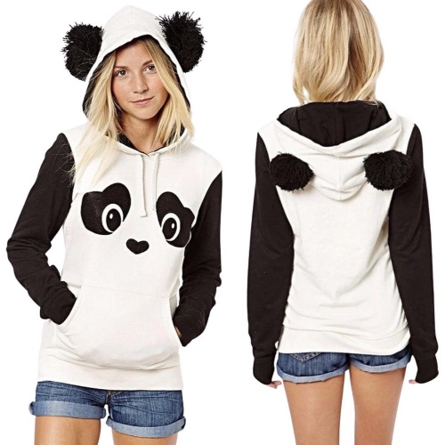 Panda Hooded Sweater - L