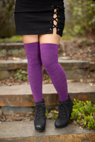 Extraordinary Organic Faceted Thigh High | Amethyst