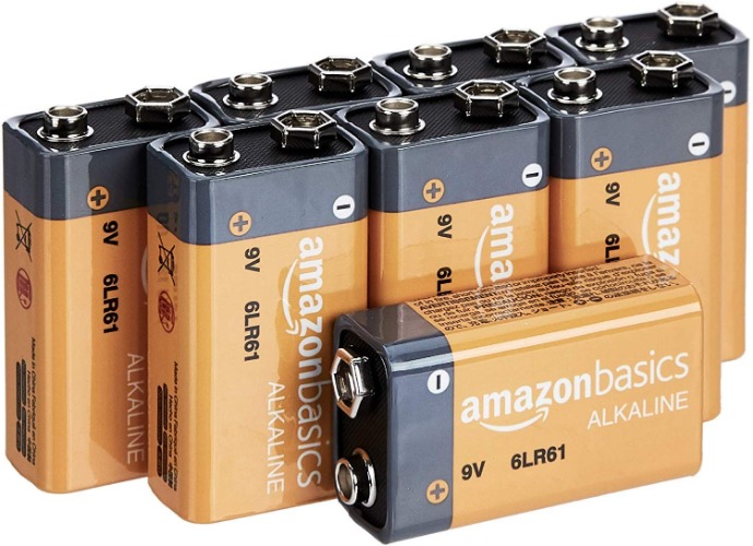 Amazon Basics 9 Volt Performance All-Purpose Alkaline Batteries, 5-Year Shelf Life, Easy to Open, Packaging May Vary - 8 Counts - $24.90