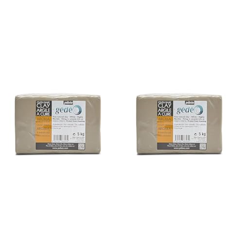 Pébéo 766303 Arcilla para cocer Blanco Pan de 5 kg (Paquete de 2) - 5kg (Paquete de 2)