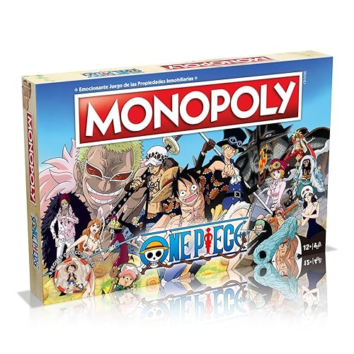 MONOPOLY Juegos de Mesa - Edición One Piece: 2-6 Jugadores, Juegos Infantiles y para Adultos, Perfecto Regalo, Ideal para Noches de Juegos, Desde 12+ Años - One Piece