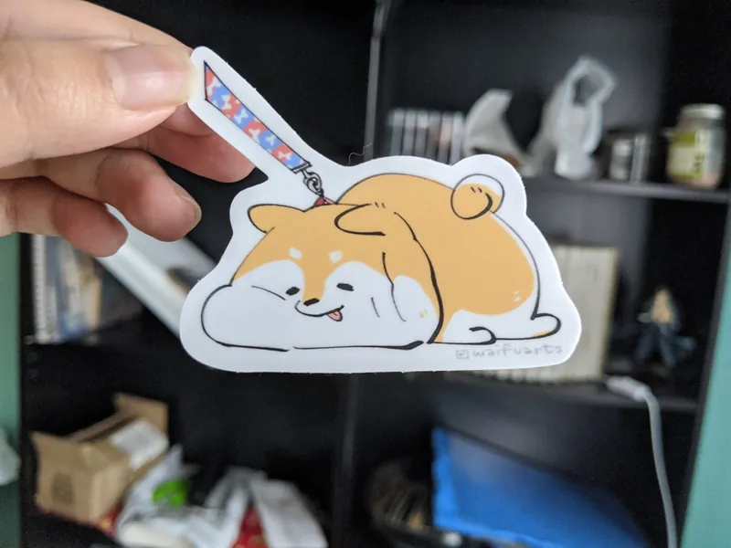Tubby Shiba Inu #2 Vinyl Sticker Decal