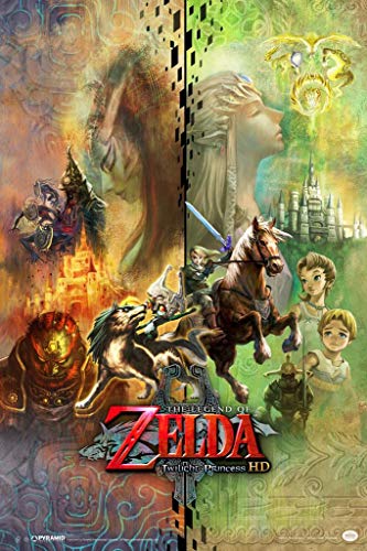 Pyramid America Laminated The Legend of Zelda Twilight Princess HD Collage Video Game Gaming Poster Dry Erase Sign 12x18 - Laminated Poster - 12.00" x 18.00"