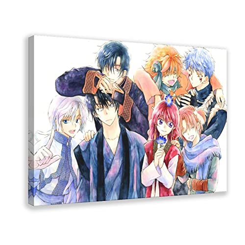 Serialized Adaptation of Yona of The Dawn Anime Poster 01 Canvas Poster Wall Art Decor Print Picture Paintings for Living Room Bedroom Decoration Frame-style 12x18inch(30x45cm) - Frame-style12x18inch(30x45cm) - Serialized Adaptation of Yona of The Dawn Anime Poster 01