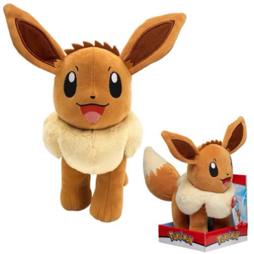 PoKéMoN BO37959 gosedjur XXL Eevee 30 cm plyschleksak – ny 2021 Plush-officiellt licensierad Pokémonleksak, flerfärgad