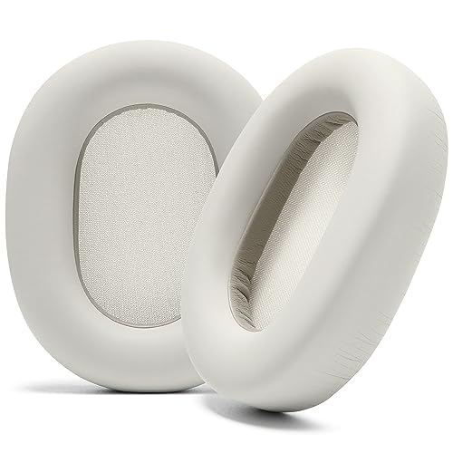 WC Wicked Cushions Extra Thick Earpads for Sony XM5 - Soft PU Leather Cushions, Luxurious Noise Isolating Memory Foam, Added Thickness | Silver - Silver