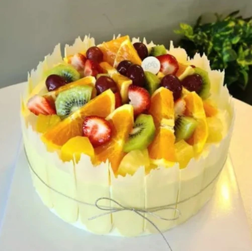 Fresh Fruit Cream Cake - 19cm