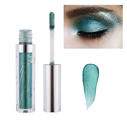 Hotiary Long Lasting Waterproof Shining Shimmer Glitter Liquid Eyeshadow Metallic Pigments Makeup Metals Gloss for Eyes Eyeliners Sparkling Eye Shadow Set Gift Shiny Pen Eyeliner Kit (A114) - A114