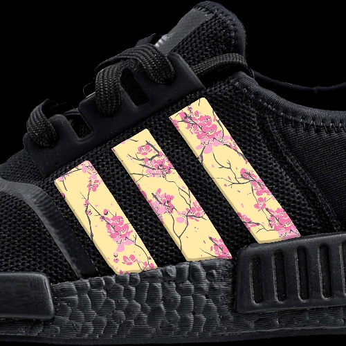 Cherry Blossom Stripes for NMD | Pale Yellow Blossom