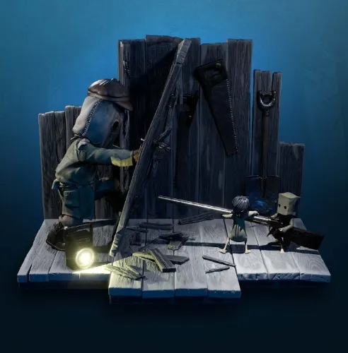 LITTLE NIGHTMARES II - Confronting the Hunter Diorama statue brand new  | eBay