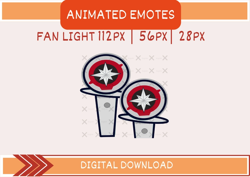 Animated Emotes Light stick / Twitch/ Discord / Youtube for Streamers