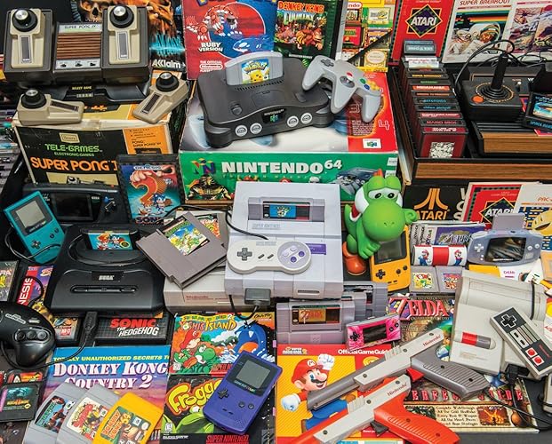 Springbok's 1000 Piece Jigsaw Puzzle Gamer's Trove, Multi - Gamer's Trove