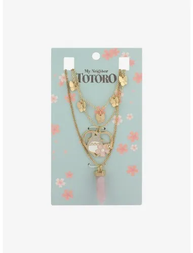 My Neighbor Totoro Sakura Crystal Necklace