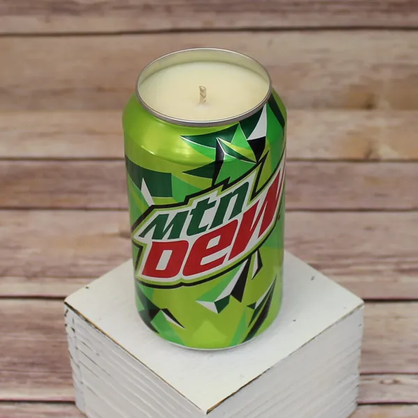 Soy Candle - Mountain Dew Can Soy Candle with Mt Dew Scent - Hand Poured Soda Pop Can Candle