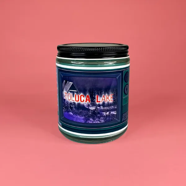 Toluca Lake︱ 7oz Silent Hill-Inspired *LIGHTLY SCENTED* Frosted Juniper Scented Candle/Wax Melt︱Video Game Candle︱Fandom Candle