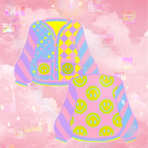 Pastel Clown Cardi | large-XL