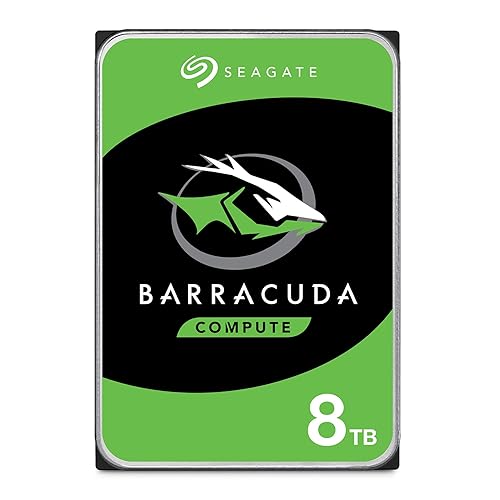 Seagate BarraCuda 8TB Internal Hard Drive HDD – 3.5 Inch Sata 6 Gb/s 5400 RPM 256MB Cache for Computer Desktop PC – Frustration Free Packaging (ST8000DMZ04) - 8TB - HDD