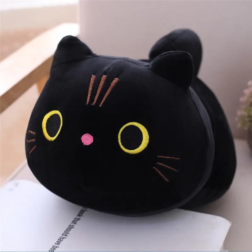 Madison - Kawaii 25cm Black Cat Plush - Black / 25cm