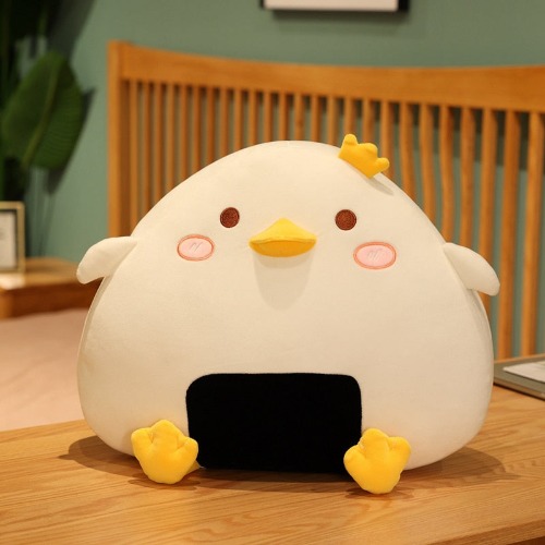 Soft Kawaii Mini Rice Ball Plushie (4 VARIANTS, 3 SIZES) - White Duck / 18" / 45 cm