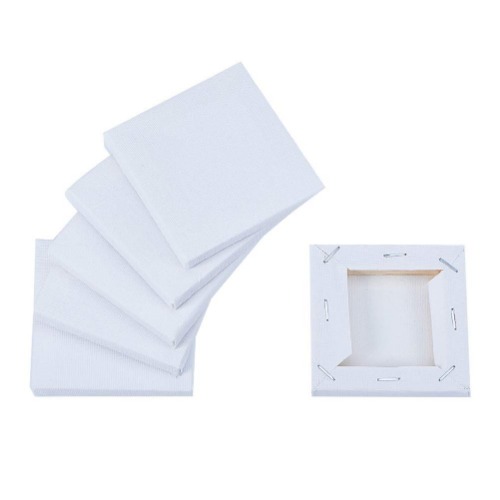 PandaHall - Mini White Canvas 12 Pieces