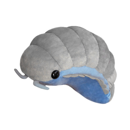 Isopod Plushie (2 COLORS, 2 SIZES) - Silver / 12" / 30 cm