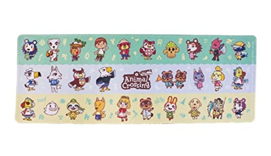Paladone 672THE002 Tapis de Souris & Clavier XXL pour Bureau - Animal Crossing - Licence Officielle - Augmentez Votre Confort sur Votre Ordinateur - 80 cm sur 30 cm