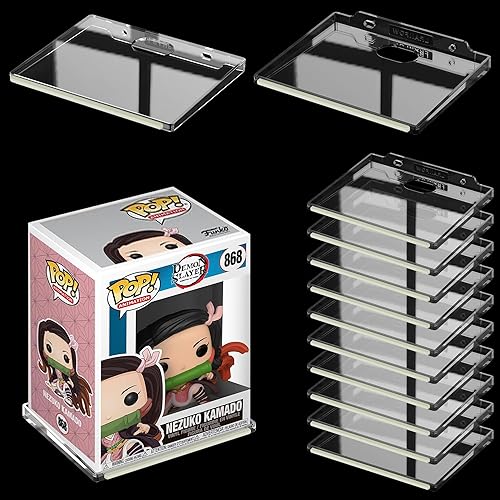LRANFOW Wall Shelf Wall Mount Storage Organizer for Funko Pop, Smart Speaker, Action Figures, Security Camera or Other Small Items (12 Pack Clear) - 12 pack / clear