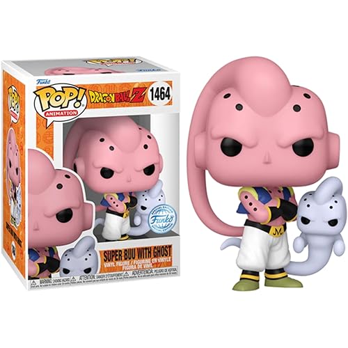 Funko Pop! Animation: Dragon Ball Z - Majin Buu (Super Buu Form) Ghost Attack - Special Edition Multicolor Exclusive #1464 (Special Editon) - Common Only - Chase Glow Special Edition GITD