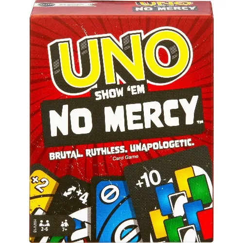 UNO Show ‘em No Mercy Card Game for Kids, Adults & Family Night, Parties and Travel