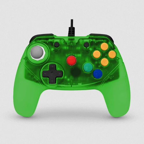 Brawler64 N64 Controller - Green