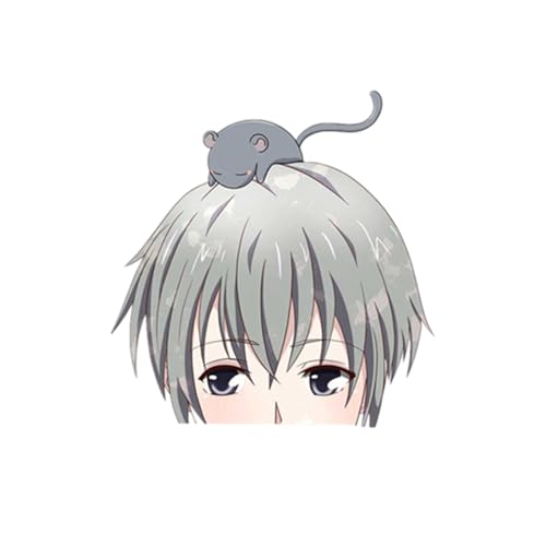 Souma Yuki Fruit Basket Peeker Car Stickers Personality Motorcycle Vinyl Decal - C