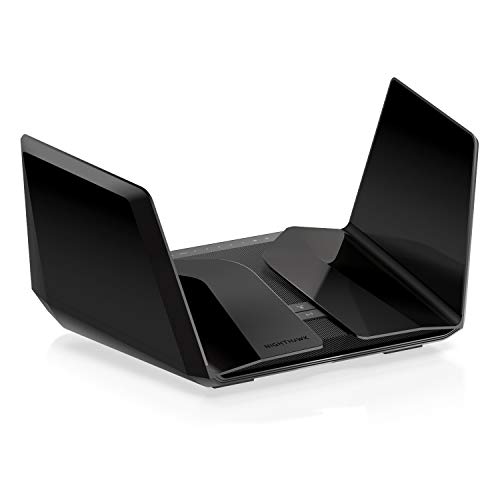 NETGEAR Nighthawk 12-Stream WiFi 6E Router (RAXE500) | AXE11000 Tri-Band Wireless Speed (Up to 10.8Gbps) |New 6GHz Band | Coverage up to 3,500 sq. ft, 60 Devices - AXE7800 WiFi 6E | 8 Streams with Tri-band