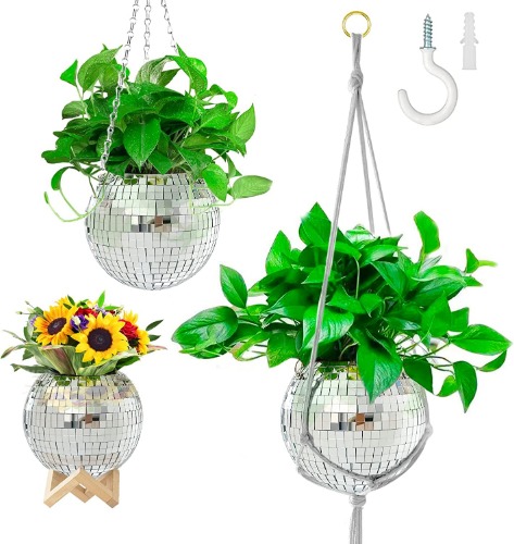 Disco Ball planter