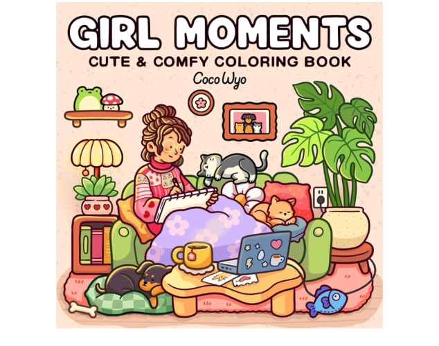 Girl Moments Coloring Book