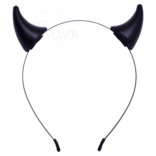 Devil Horn Headband - Black